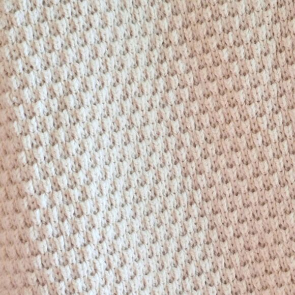 Sincerely Jules Wide Leg Boho Beach Pants Cream Chunky Thermal Knit Cotton XS - Picture 10 of 16